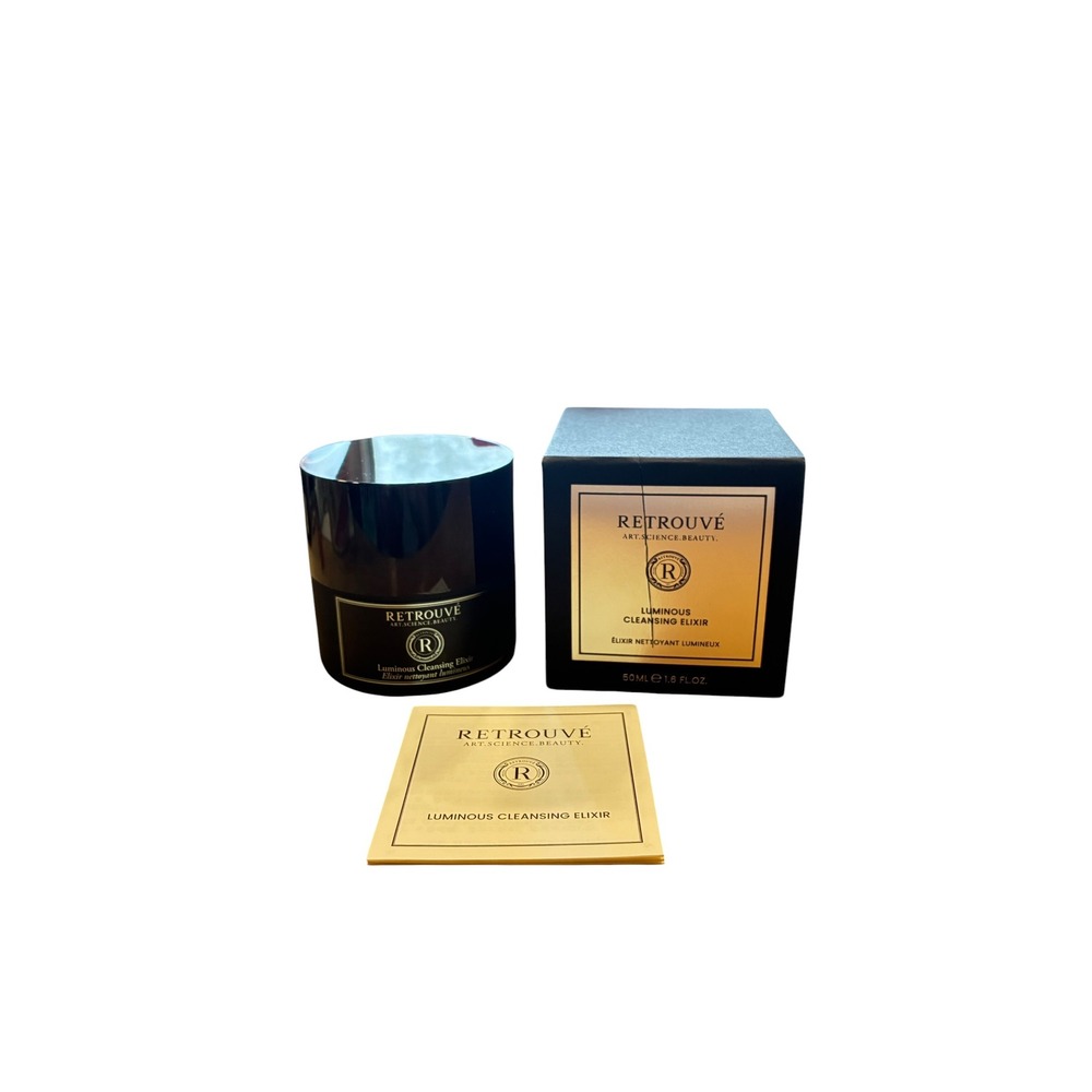 Retrouvé Luminous Cleansing Elixir 50mL NIB Luxury Cleansing Balm Avocado Jojoba